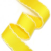 노랑:흰색스티치/흰색(피코트)
