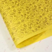 노랑색/당초무늬(전통문양한지)