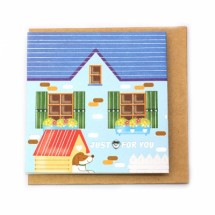 MC03008 파랑지붕 하우스(카드)