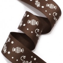 밤색/흰색 달콤한캔디(골직프린트)