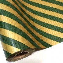 초록/금색 사선줄무늬(롤크라프트지)
