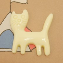 연노랑/파스텔 고양이(플라스틱장식)C2-9