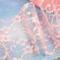 핑크/꽃무늬망사(원단리본)