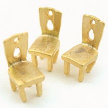 의자 펜던트/골드(금속장식)-한개
