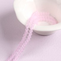 연핑크/4mm무광(타원크리스탈)-1줄